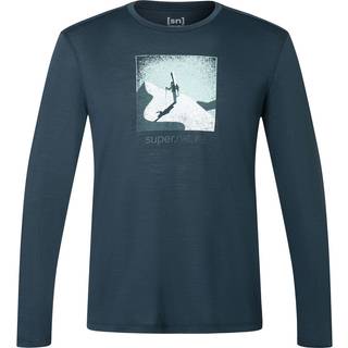 super.natural Almost Done L/S Longsleeve Herrer størrelse XXL farve blå
