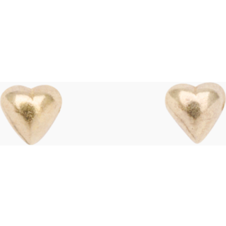 Heart Studs - Goldplated - Pico - Guld One Size
