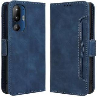 HTC U24 Pro Pung Cover med Kortholder - Blå