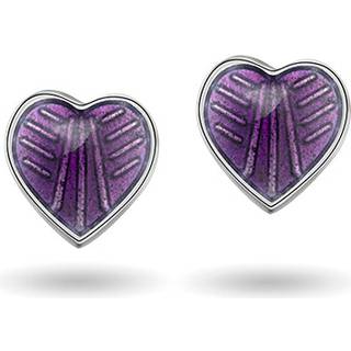 Pia&Per Øreringe - Pia & Per - Lilla hjerte ørestikker med emalje - 2200618