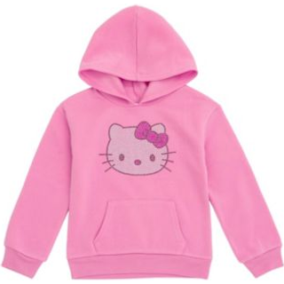 Hello Kitty Little Girls Fleece Pullover Hoodie Pink 7-8