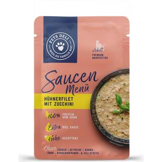 Pets Deli Vådfoder menu med sauce, kyllingefilet og zucchini 227.86 DKK/1 kg (12 x 70.0g)
