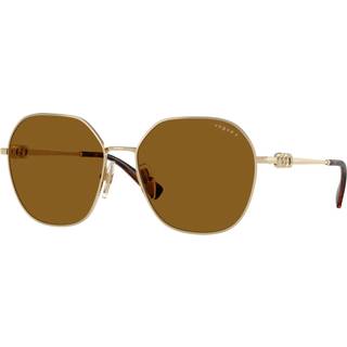 Vogue Briller VO4318SB Polarized 848/83 55 Solbriller Kvinder Guld - Pale Gold - 55mm