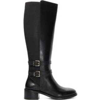 Dune London Dune London Black Tatter Double Buckle High Boots