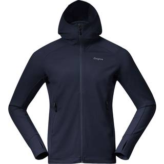 Bergans Men's Rabot Merino Tech Midlayer Hoodie, Navy Blue, XL