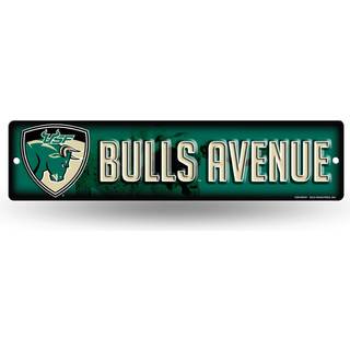 Rico Industries NCAA South Florida Bulls 16-tommer plastgadeskilt D?cor