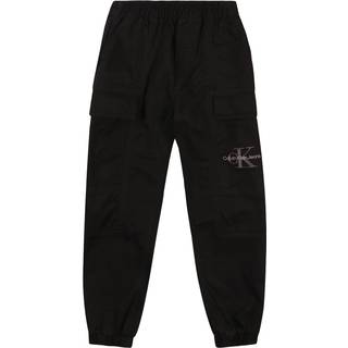 Woven Cargo Trousers - Black - 6