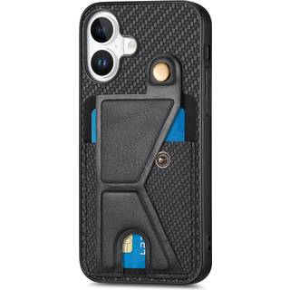 EIDERWOOD iPhone 16 K-Formet Hybrid Mobil Cover - Sort