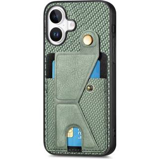 EIDERWOOD iPhone 16 Plus K-Formet Hybrid Mobil Cover - Grøn