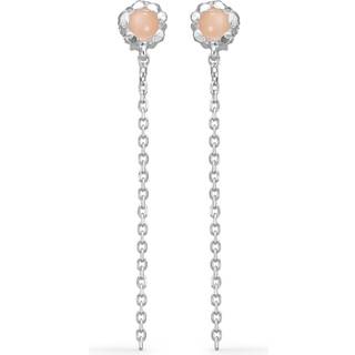Studio Z - Magma ørestikker med lyserød sten og kæde - 7117869