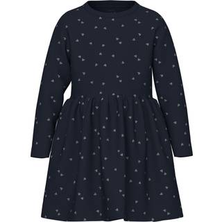 Name It Dark Sapphire Sølvprikker Kjole