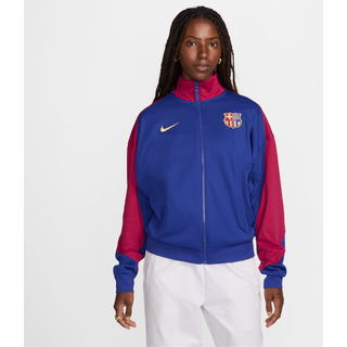 FC Barcelona Academy Pro Home Nike Dri-FIT Anthem-fodboldjakke til kvinder - blå - XS (EU 32-34)