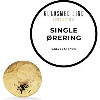 Scrouples - Gulbelagt polet ørestik, single 160362-1