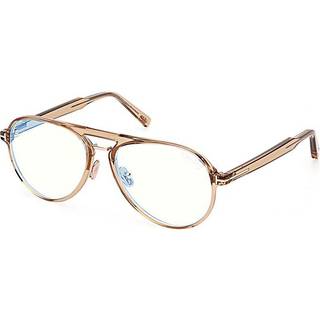 TOM FORD Mand FT5981-B 45 Optiske stel Injiceret Brun Pilot Normal