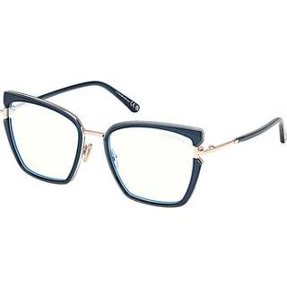 TOM FORD Kvinde FT5984-B 092 Optiske stel Injiceret Blå Sommerfugl Normal