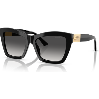 Jimmy Choo Kvinde JC5031 50008G Solbriller Acetat Sort Grå Cat Eye Normal Skygge