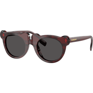Burberry Børn JB4355 411587 Solbriller Acetat Rød Grå Rund Normal