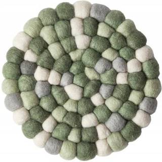 Bordskåner uld grøn Ø20 cm