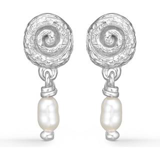 Studio Z - Twine ørestikker i sølv med perle - 7113853