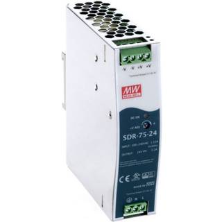 Mean well DIN-skinnestrømforsyning 24V, 76.8W