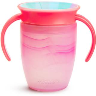 Munchkin Miracle 360 ??Trainer Sippy Cup med hndtag Spildsikker 7 Ounce Tropical Swirl Pink Multi