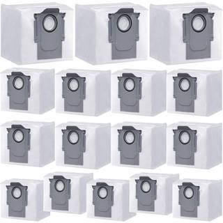 16 pak støvposer til Roborock engangsstøvpose q5 q5 q7 q7 q7 max q7 max s7 maxv ultra s8 s8 pro ultra robot vakuum roborock q5 tasker: 3L stor ka