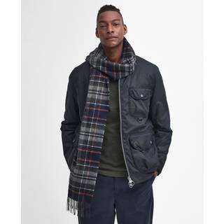 Barbour Unisex New Check Scarf Navy/Dark Ginger, OneSize