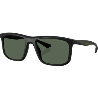 Emporio Armani Mand EA4234U 500171 Solbriller Injiceret Sort Grøn Firkantet Normal