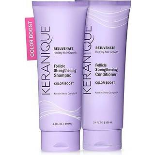 Keranique Color Safe Shampoo and Conditioner - Skydda och utöka färgschampo och balsam för kvinnor med torr fin färgbehandlat hår - sulfatfri upp