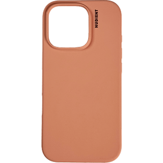 Nudient iPhone 16 Pro Base Silicone Cover - Peach Orange