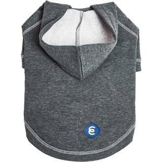 Blueberry Pet Essentials Soft Comfy Better Basic Cotton Blend Dog Hoodie Sweatshirt in Charcoal Grey Back Længde 26 Pakke med 1 Jakke til hunde