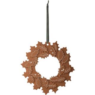 Gingerbread julekrans Ø18,5 cm, brun