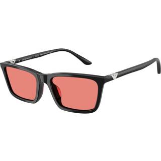 Emporio Armani Kvinde EA4239U 501784 Solbriller Acetat Sort Rosa Firkantet Normal