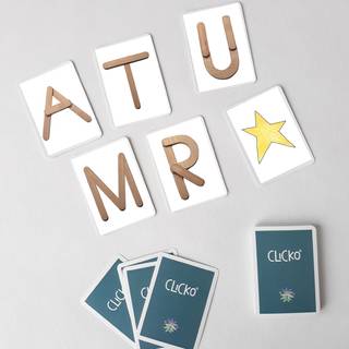 Læringskort med bogstaver