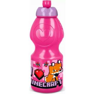 Minecraft drikkedunk - 400 ml. - Pink