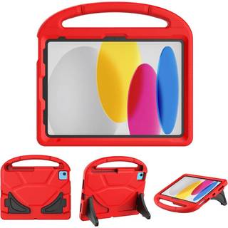 iPad 11" (2025) / iPad 10.9" (2024/2022) EVA Skum Børne Cover m. Kickstand - Rød