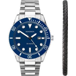 Sekonda Gift Set 39015 - Herre - 43 mm - Analog - Quartz - Mineralglas