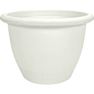 HC -selskaberne 16 tommer Sevilla Round Self Watering Planter - Dekorativ letv?gts plastplantepotte til indend?rs udend?rs planter Blomster Herbs