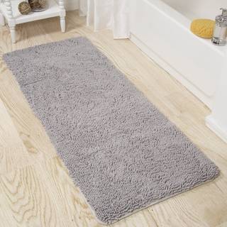 BH Memory Foam Shag Bath Mat (24x58) Grå