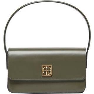 Elly Shoulder Bag - High-Shine Dusty Green One