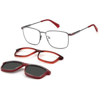 Polaroid PLD 6134/CS With Clip-On KJ1/M9 54 Briller Mænd Grå - Grey - 54mm