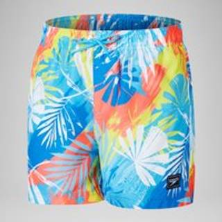 Boys' Digital Printed 13" Swim Short Blue/Yellow