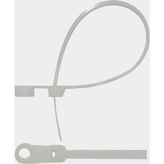 Kabelstrip med hul, 3.5 mm x 100 mm, 20-pak, hvid