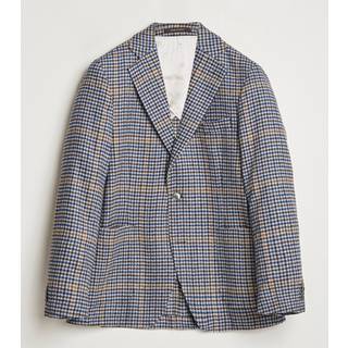 Oscar Jacobson - Regular Fit Rutig Uldblazer - størrelse 48 - Herre