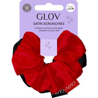 GLOV Scrunchies 2 Pack M - Red/Black Hårelastik