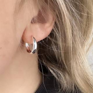 EMMA HOOP MEDIUM | SILVER