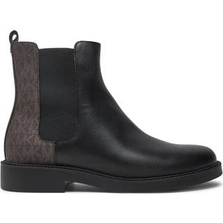 MK Hazel Smooth And Signature Logo Chelsea Boot - Brown - Michael Kors - EU 39