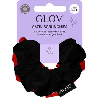 GLOV Scrunchies 2 Pack S - Red/Black Hårelastik