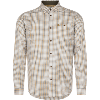 Oxford Shooting Skjorte - Classic Blå/Classic Brun Check - Seeland