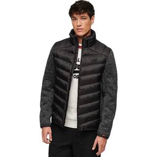 Superdry Superdry Black Storm Knit Hybrid Padded Jacket